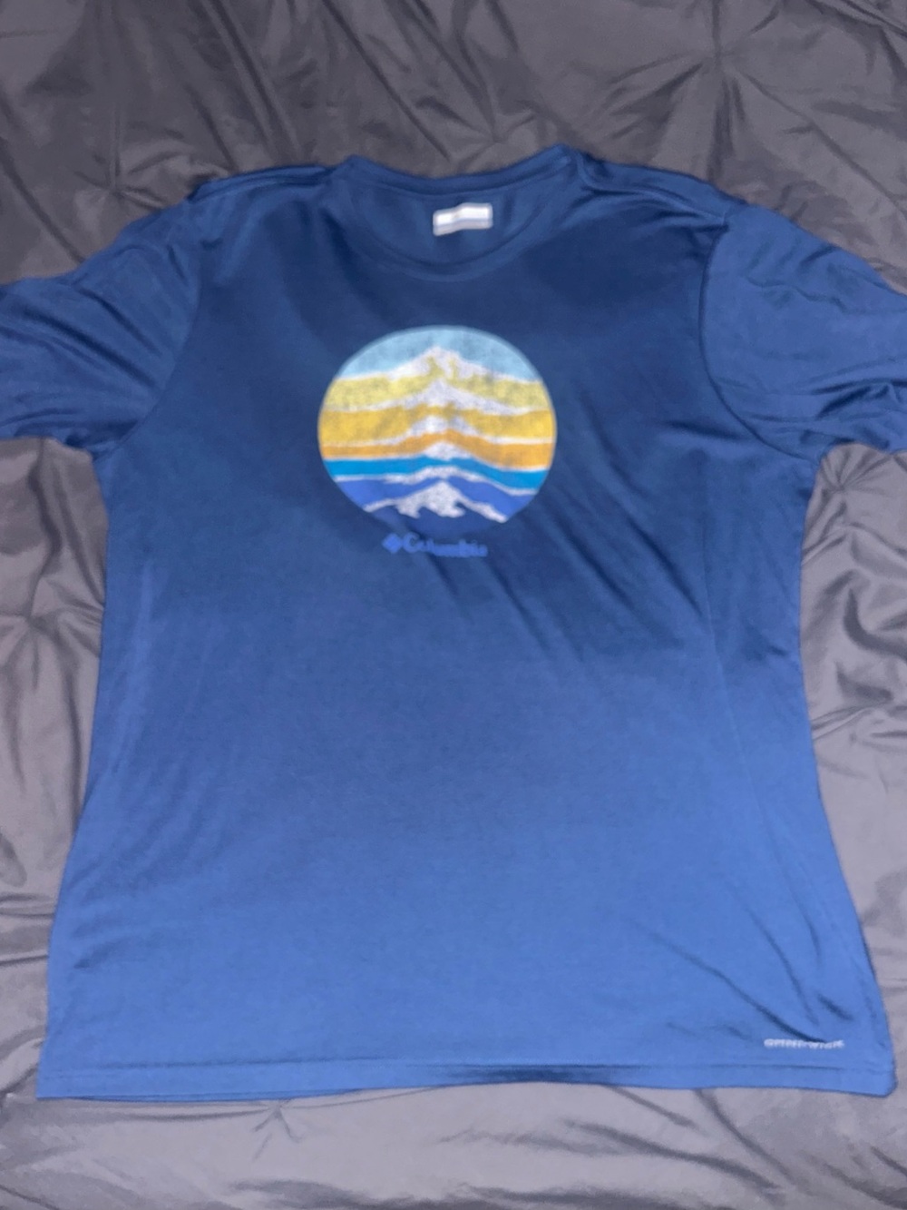 Columbia Men’s Blue Graphic Mountain Performance Tee